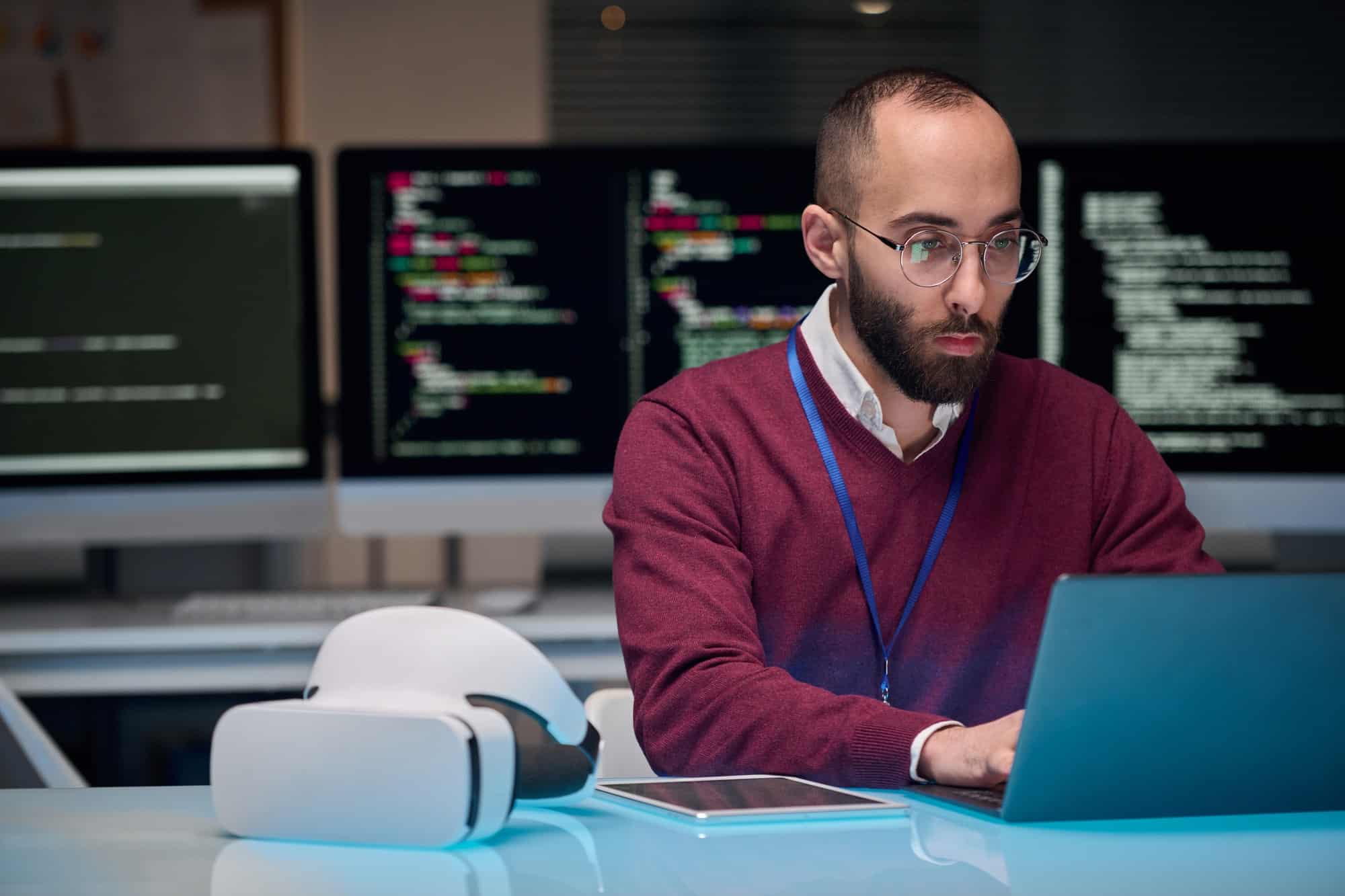Computer Programmer Working